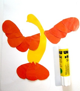 Аппликация из цветной бумаги своими руками для детей 6-7 лет. Шаблоны. Попугай