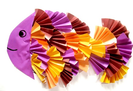 Рыбки оригами. Из бумаги своими руками для детей.