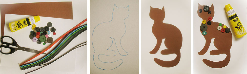 Идеи: Поделки кошки из бумаги - фото